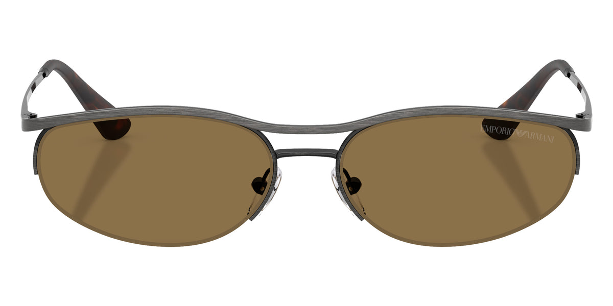 EMPORIO ARMANI EA2180 344573 54 - Shiny Anticate Silver / Dark Brown #id:ea2180344573_s:102100