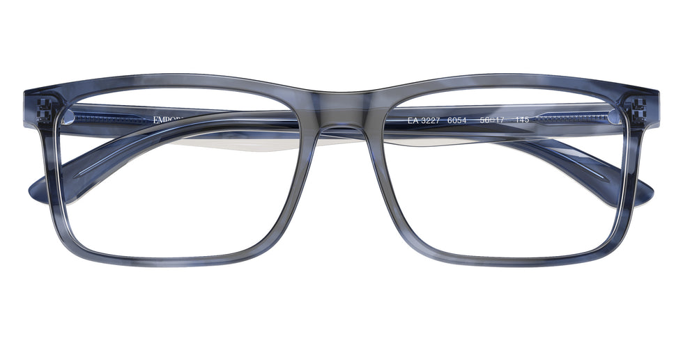 EMPORIO ARMANI EA3227 6054 56 - Shiny Blue/Top Smoke #id:ea32276054_s:100100
