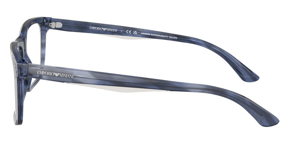 EMPORIO ARMANI EA3227 6054 56 - Shiny Blue/Top Smoke #id:ea32276054_s:100110