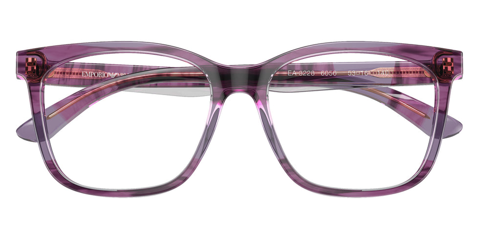 EMPORIO ARMANI EA3228 6056 53 - Shiny Violet/Top Smoke #id:ea32286056_s:100120