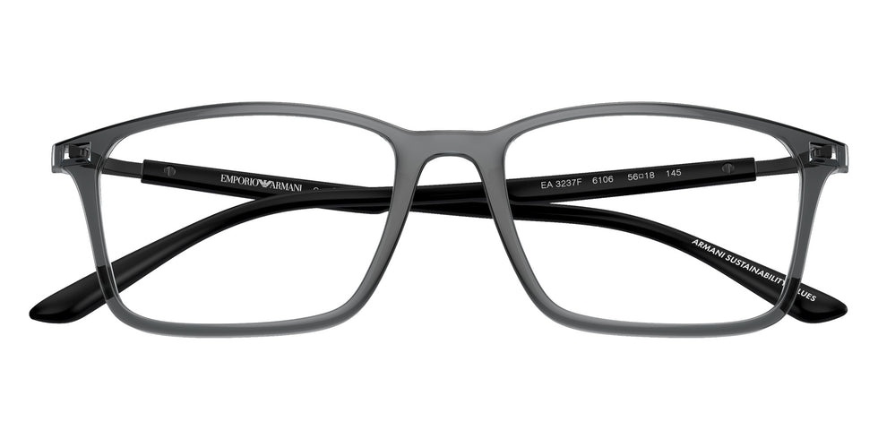 EMPORIO ARMANI EA3237F 6106 56 - Shiny Transparent Black #id:ea3237f6106_s:100120