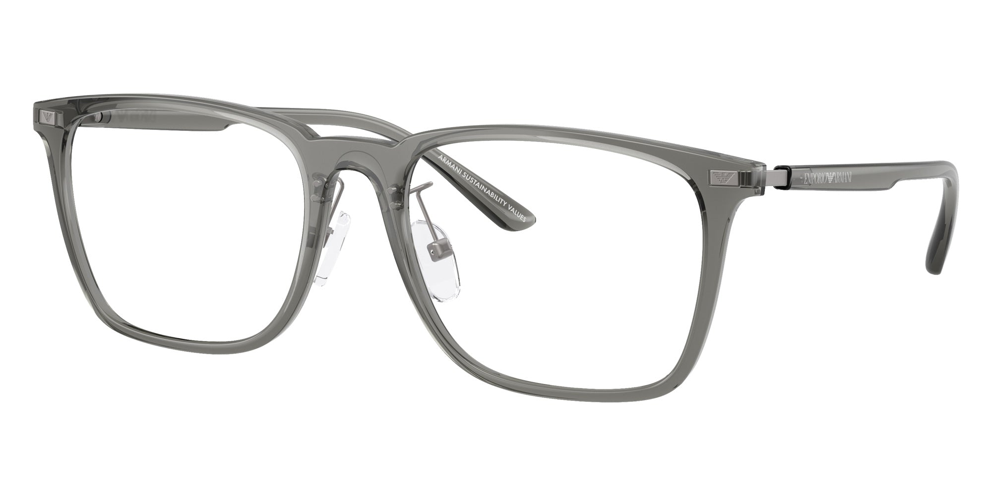 EMPORIO ARMANI EA3263D 6106 55 - Shiny Transparent Gray #id:ea3263d6106_s:100105