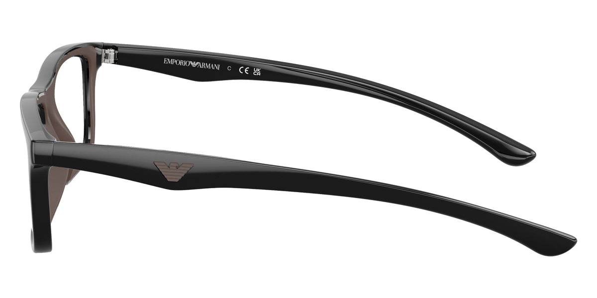 EMPORIO ARMANI EA3285U 5017 54 - Shiny Black/Brown Rubber #id:ea3285u5017_s:104110