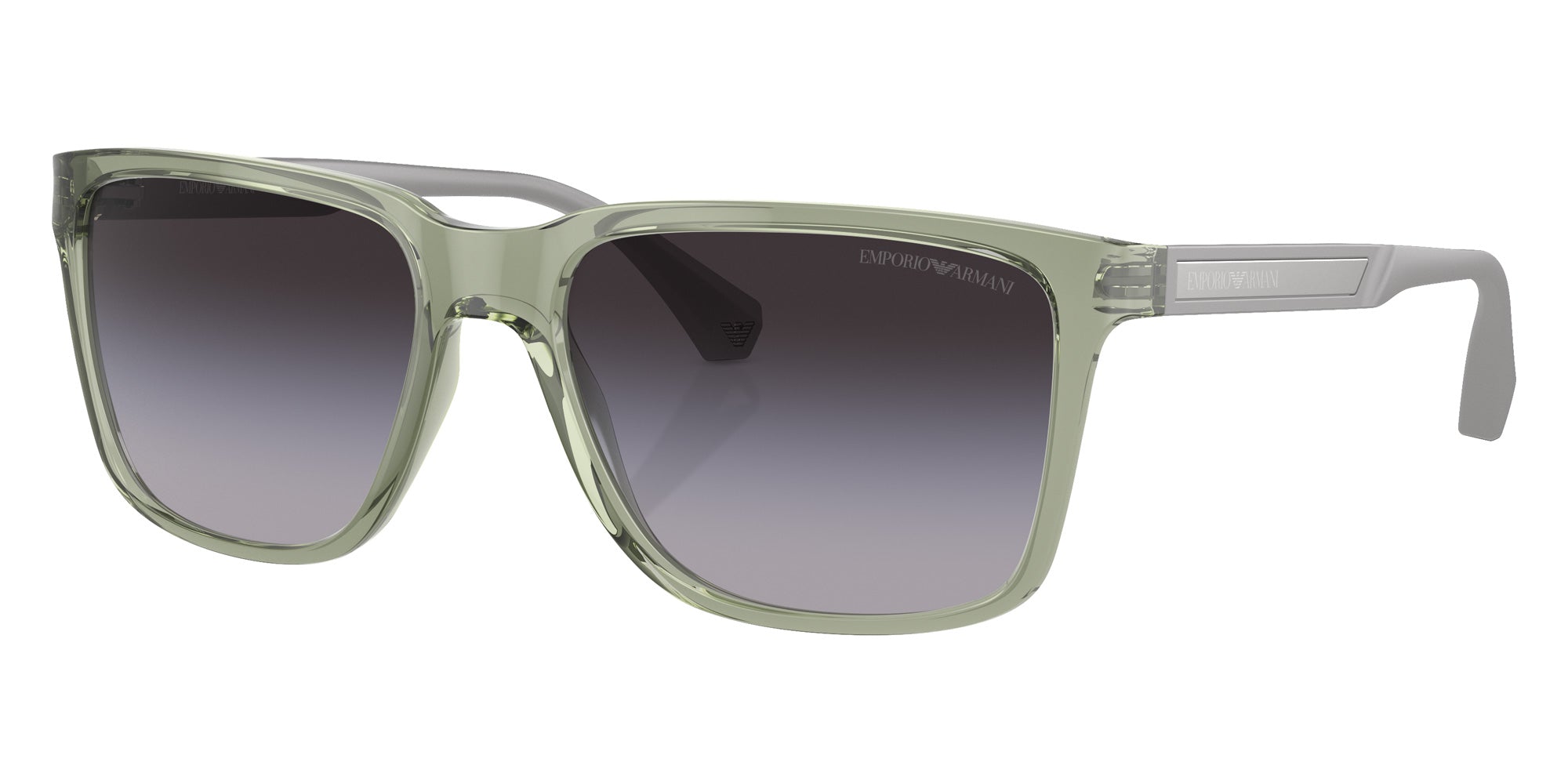 EMPORIO ARMANI EA4047 53628G 56 - Shiny Transparent Green / Gradient Gray #id:ea404753628g_s:100105