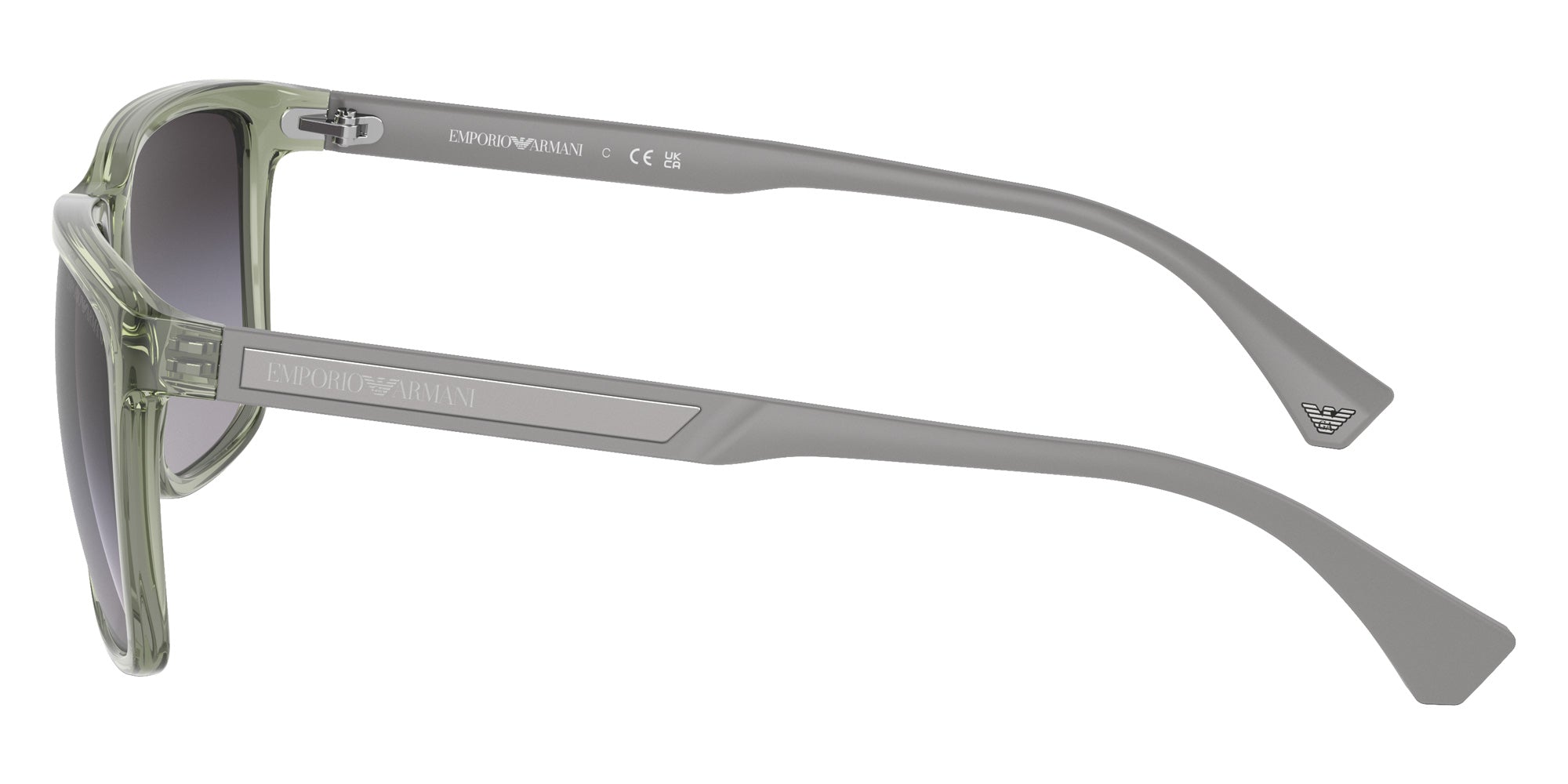 EMPORIO ARMANI EA4047 53628G 56 - Shiny Transparent Green / Gradient Gray #id:ea404753628g_s:100110