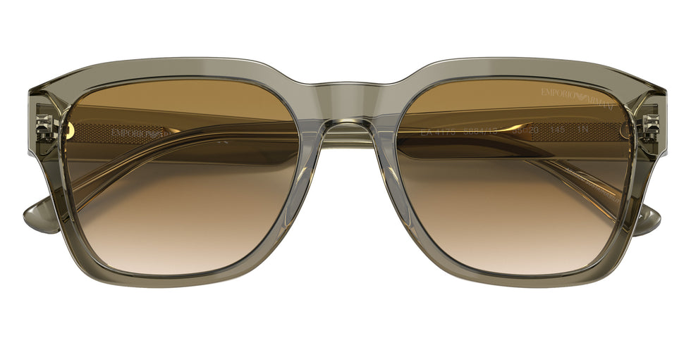 EMPORIO ARMANI EA4175 588413 55 - Shiny Transparent Green / Gradient Brown #id:ea4175588413_s:100120