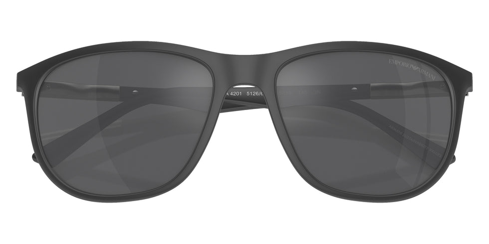 EMPORIO ARMANI EA4201 51266G 58 - Matte Gray / Gray Mirrored Silver #id:ea420151266g_s:100120