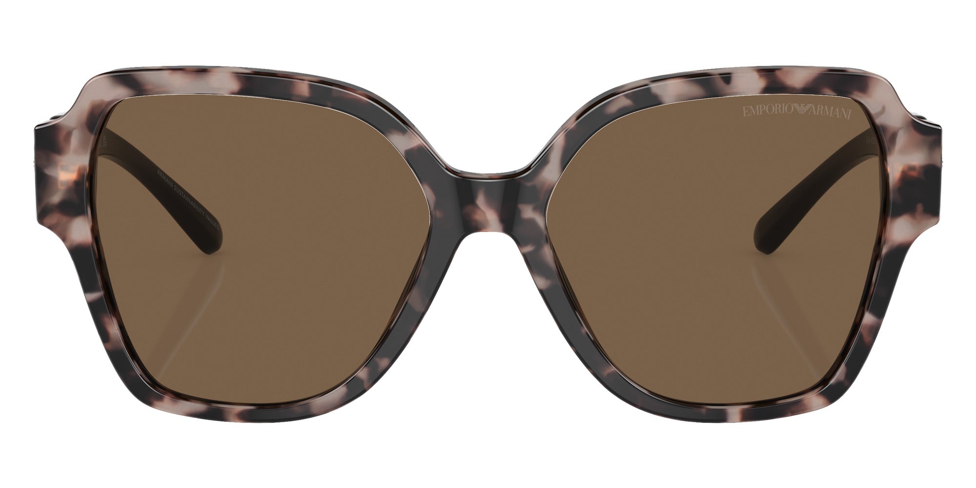 EMPORIO ARMANI EA4202 541073 54 - Shiny Pink Havana / Dark Brown #id:ea4202541073_s:100100