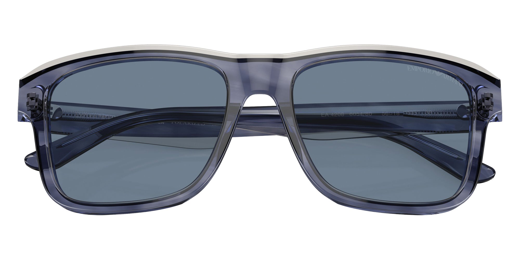 EMPORIO ARMANI EA4208 605480 56 - Shiny Blue/Top Smoke / Dark Blue Polarized #id:ea4208605480_s:100120
