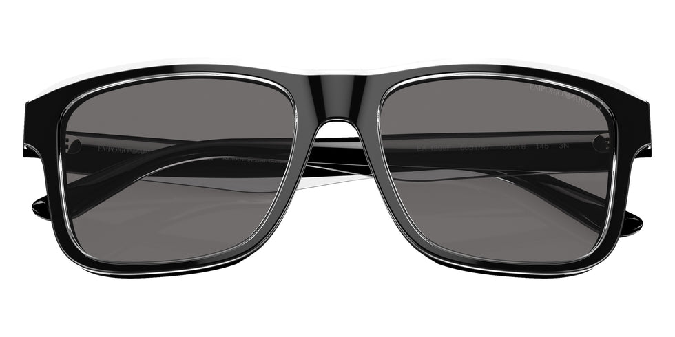 EMPORIO ARMANI EA4208F 605187 57 - Shiny Black/Top Crystal / Dark Gray Polarized #id:ea4208f605187_s:100120