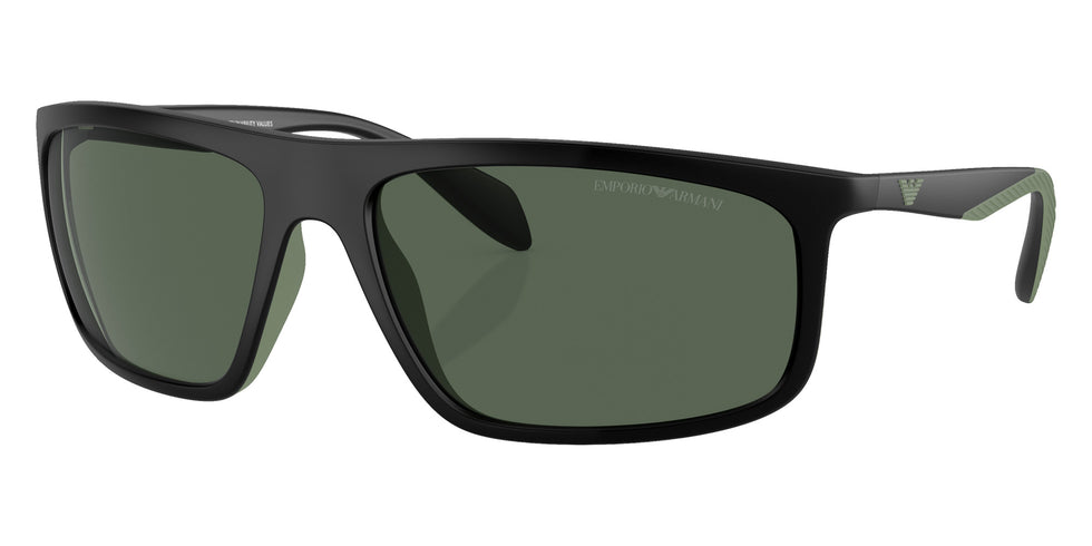 EMPORIO ARMANI EA4212U 500171 64 - Matte Black/Rubber Green / Dark Green #id:ea4212u500171_s:100105