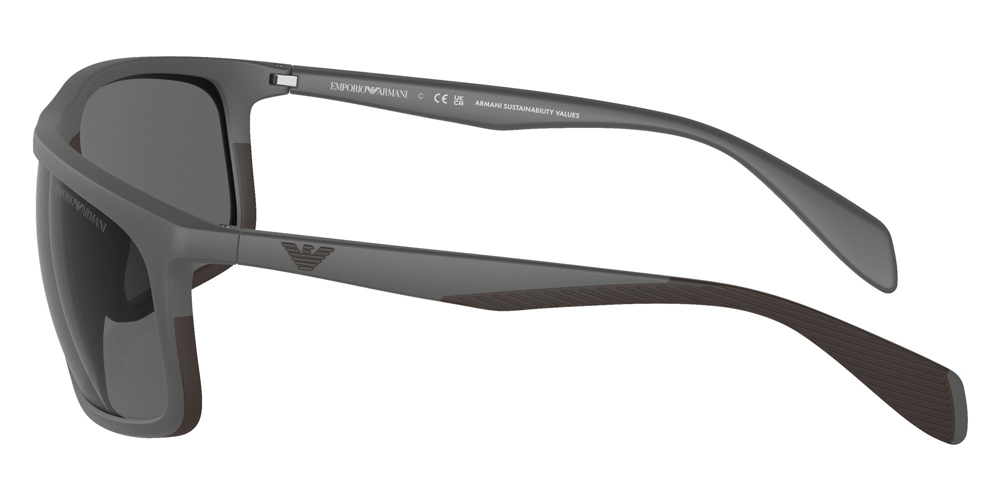 EMPORIO ARMANI EA4212U 512687 64 - Matte Gray/Rubber Brown #id:ea4212u512687_s:100110