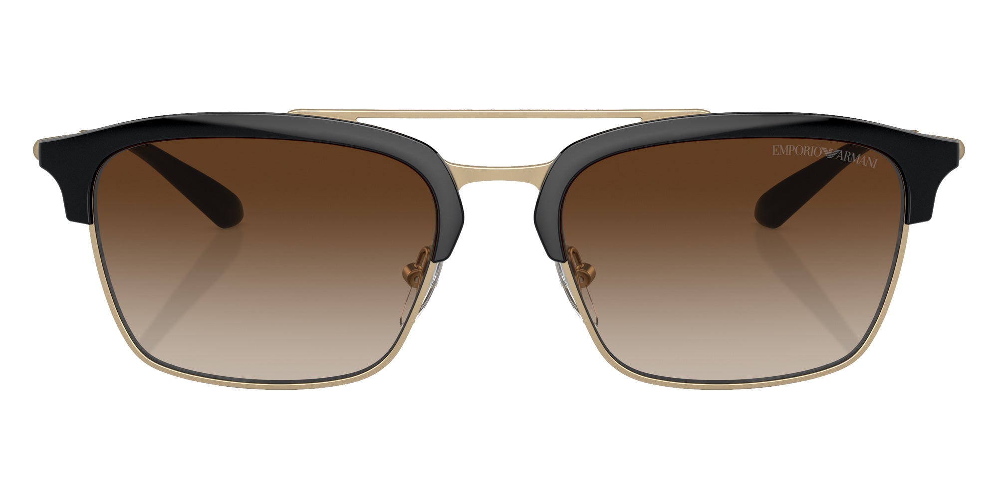 EMPORIO ARMANI EA4228 300213 55 - Shiny Black/Matte Pale Gold / Gradient Brown #id:ea4228300213_s:100100