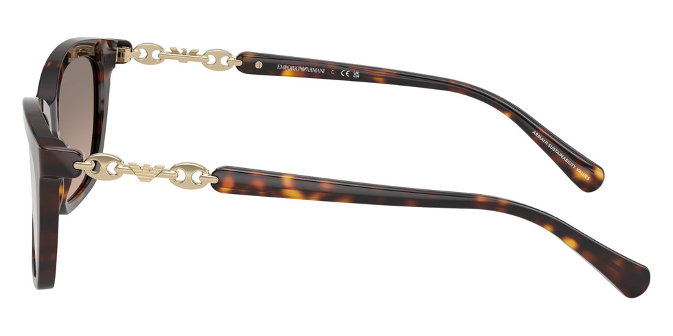 EMPORIO ARMANI EA4238 50266I 54 - Shiny Havana / Brown Grad Gray Mirrored Silver #id:ea423850266i_s:100110