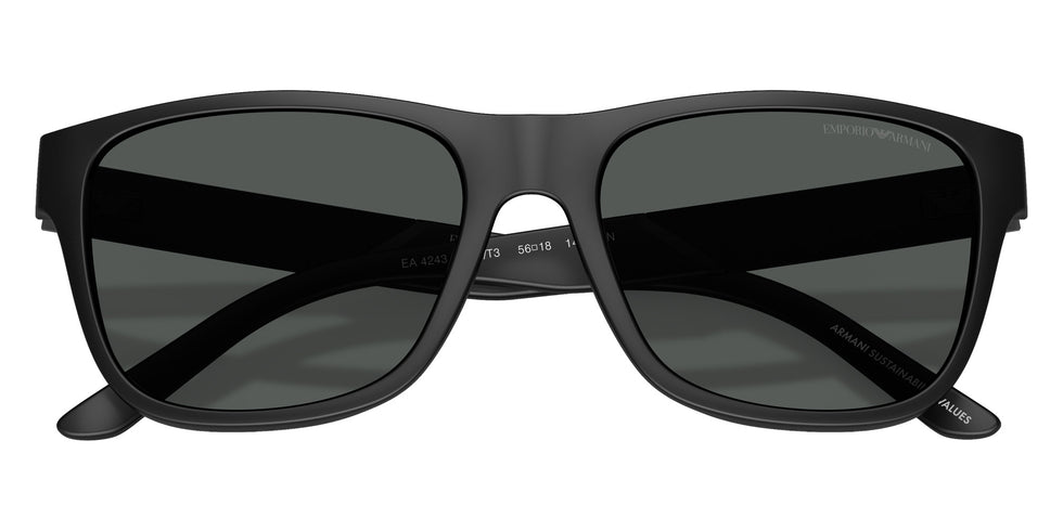 EMPORIO ARMANI EA4243 5001T3 56 - Matte Black / Dark Gray #id:ea42435001t3_s:100120