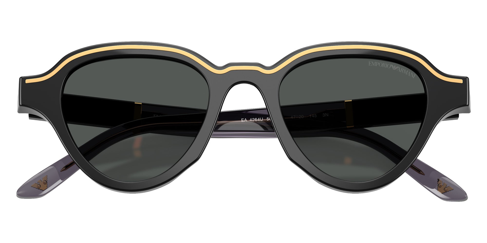 EMPORIO ARMANI EA4264U 501787 47 - Shiny Black / Dark Gray #id:ea4264u501787_s:102120