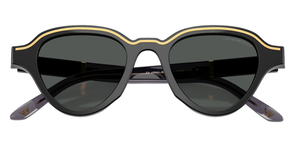 EMPORIO ARMANI EA4264U 501787 47 - Shiny Black / Dark Gray #id:ea4264u501787_s:102120