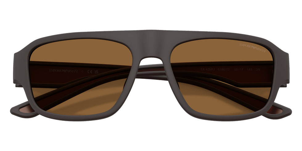 EMPORIO ARMANI EA4266U 618673 55 - Rubberized Matte Brown #id:ea4266u618673_s:104100