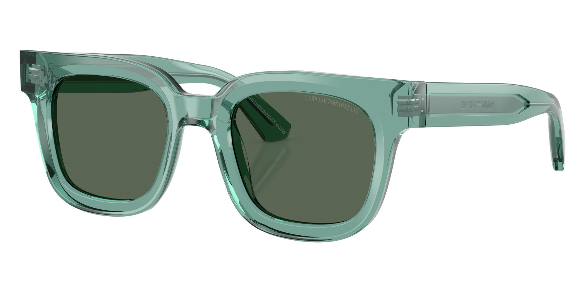 EMPORIO ARMANI EA4271 636571 47 - Shiny Transparent Green #id:ea4271636571_s:104105