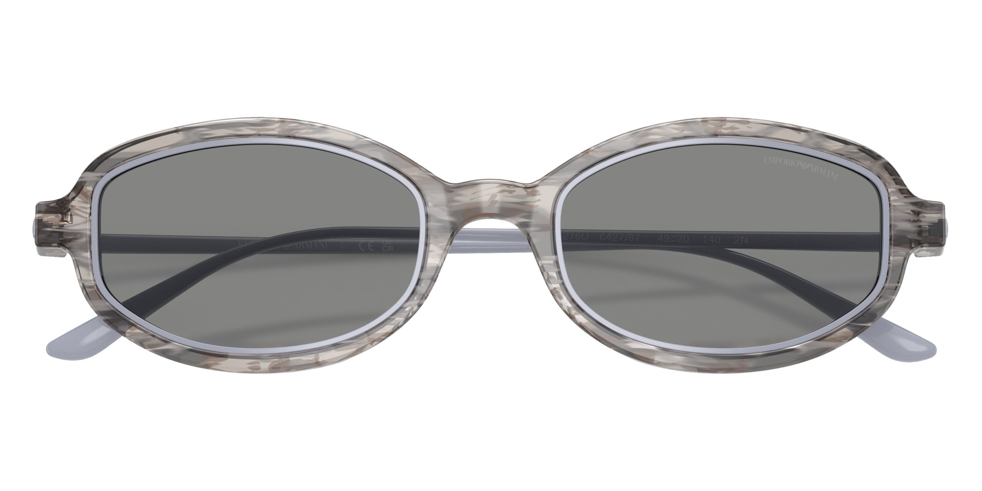EMPORIO ARMANI EA4276U 642787 49 - Shiny Striped Gray #id:ea4276u642787_s:104100