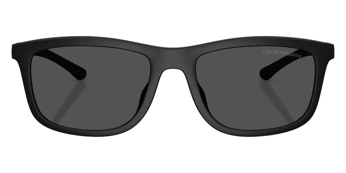 EMPORIO ARMANI EA4277U 500187 57 - Matte Black/Black Rubber / Dark Gray #id:ea4277u500187_s:100100