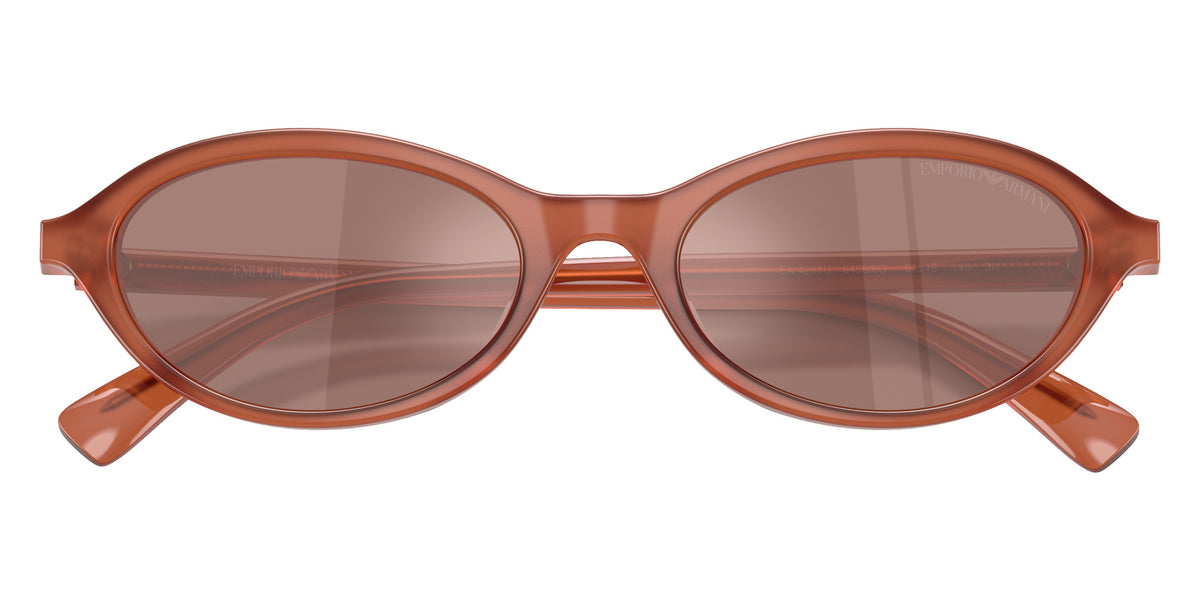 EMPORIO ARMANI EA4281U 64556G 52 - Shiny Opal Light Brown / Brown Mirrored Internal Silver #id:ea4281u64556g_s:104120