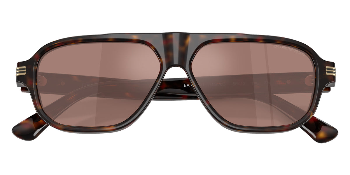EMPORIO ARMANI EA4285U 64596G 56 - Shiny Havana Burgundy / Brown Mirrored Internal Silver #id:ea4285u64596g_s:108120