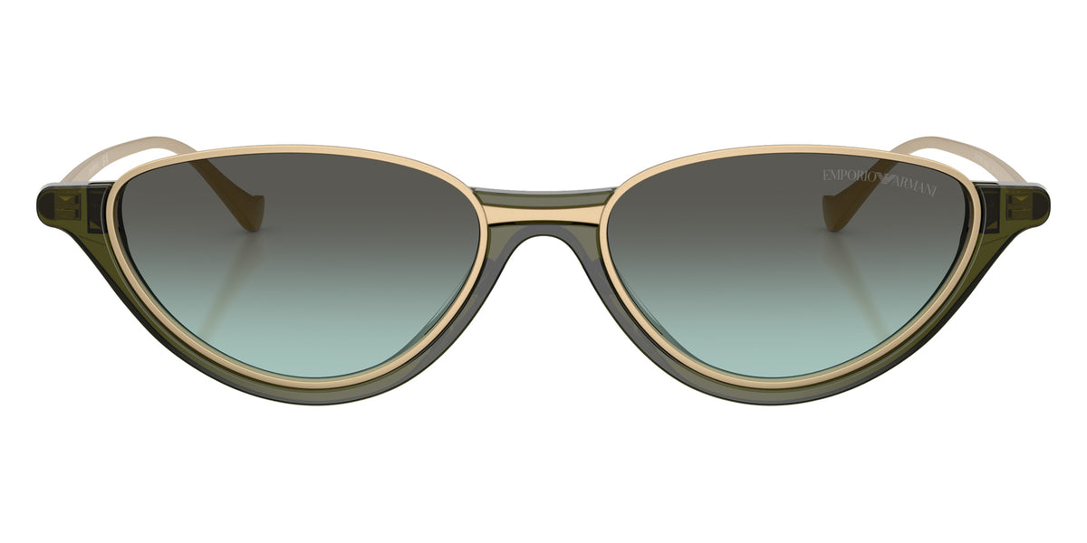 EMPORIO ARMANI EA4288U 65002A 54 - Shiny Transparent Green / Green Gradient Green #id:ea4288u65002a_s:102100