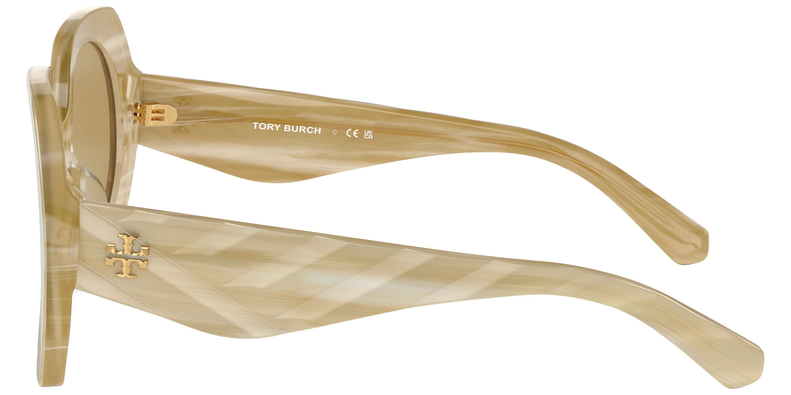 Tory Burch TY7195U 195073 55 - Ivory Horn / Brown