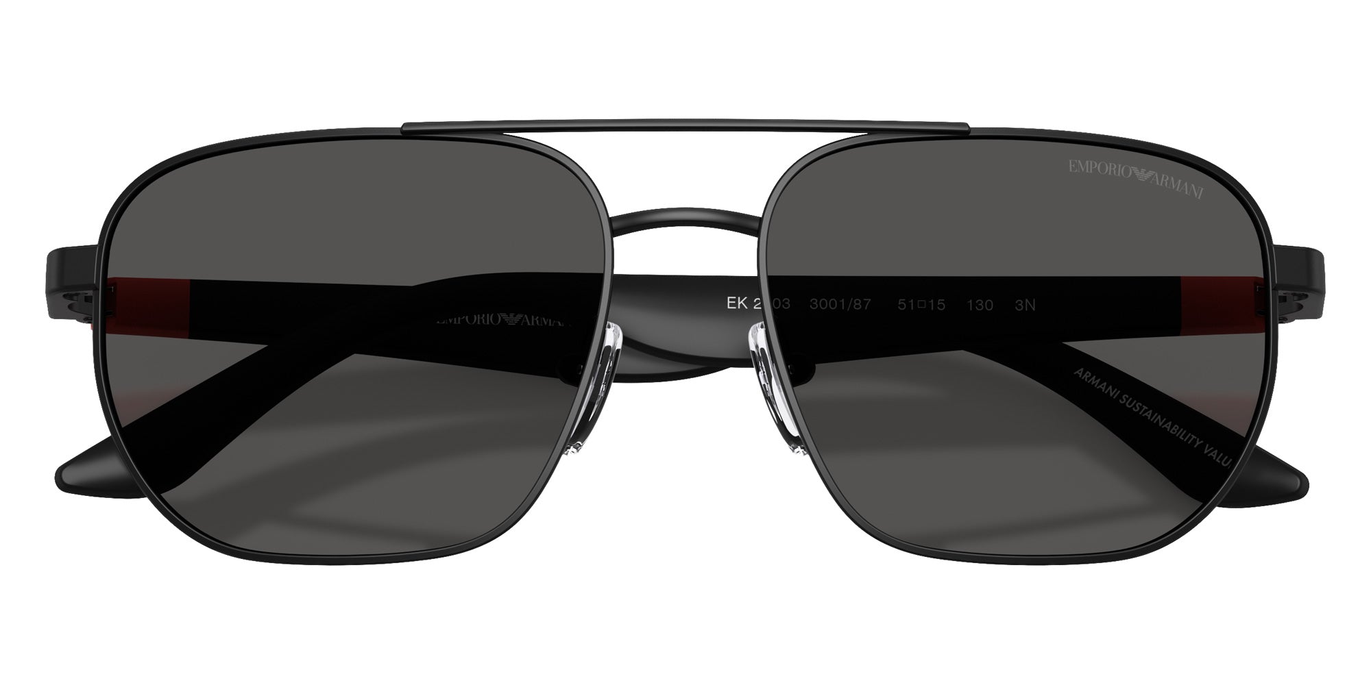 EMPORIO ARMANI EK2003 300187 51 - Matte Black #id:ek2003300187_s:100100