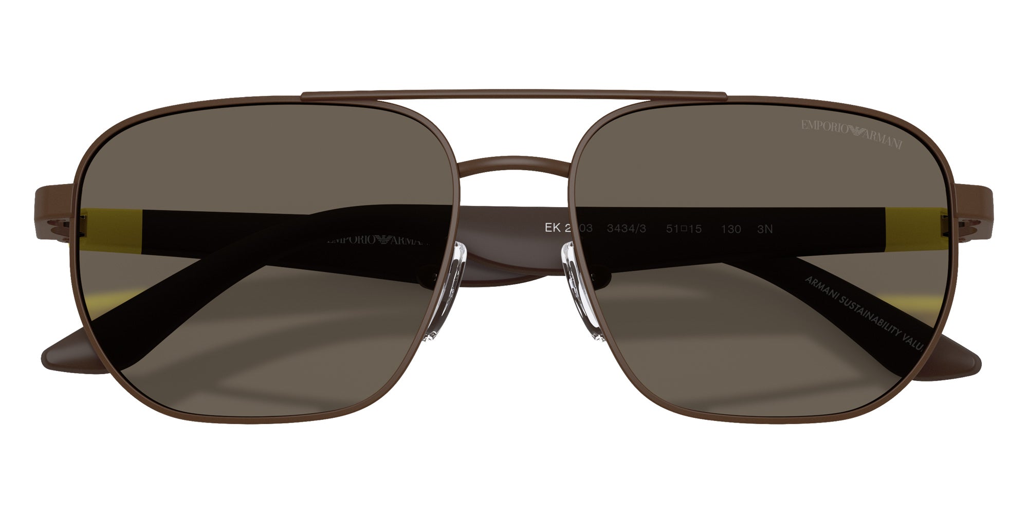 EMPORIO ARMANI EK2003 3434/3 51 - Matte Brown #id:ek200334343_s:106100