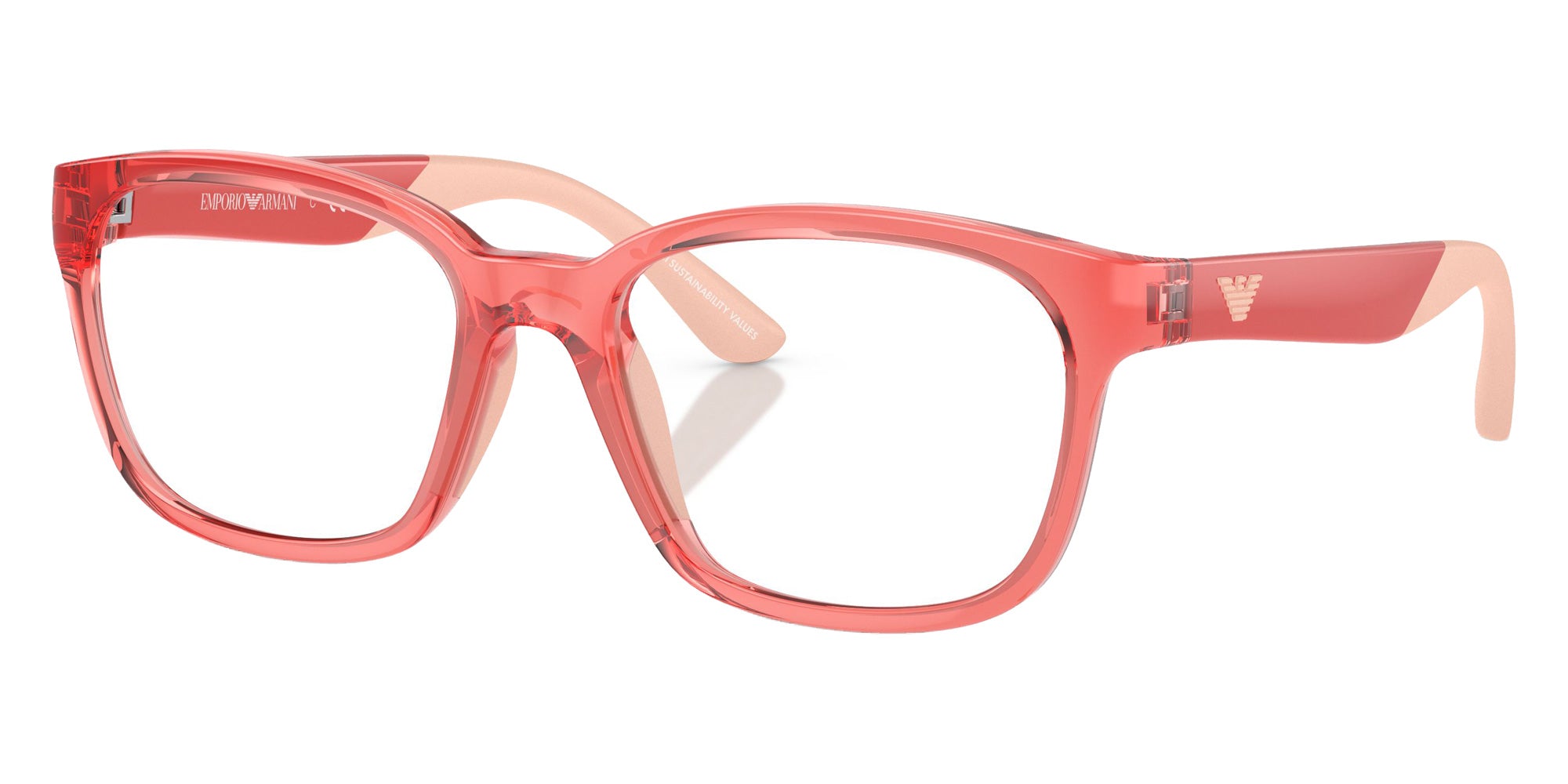 EMPORIO ARMANI EK3003 5377 47 - Shiny Transparent Coral #id:ek30035377_s:100105
