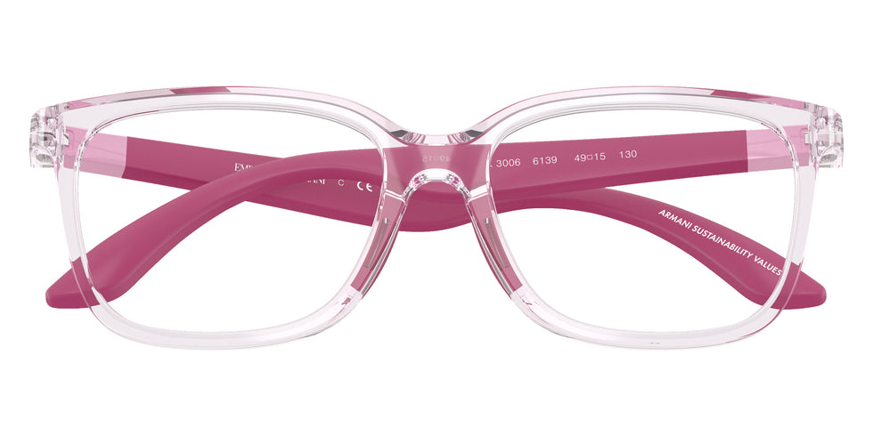 EMPORIO ARMANI EK3006 6139 47 - Shiny Transparent Pink #id:ek30066139_s:100120