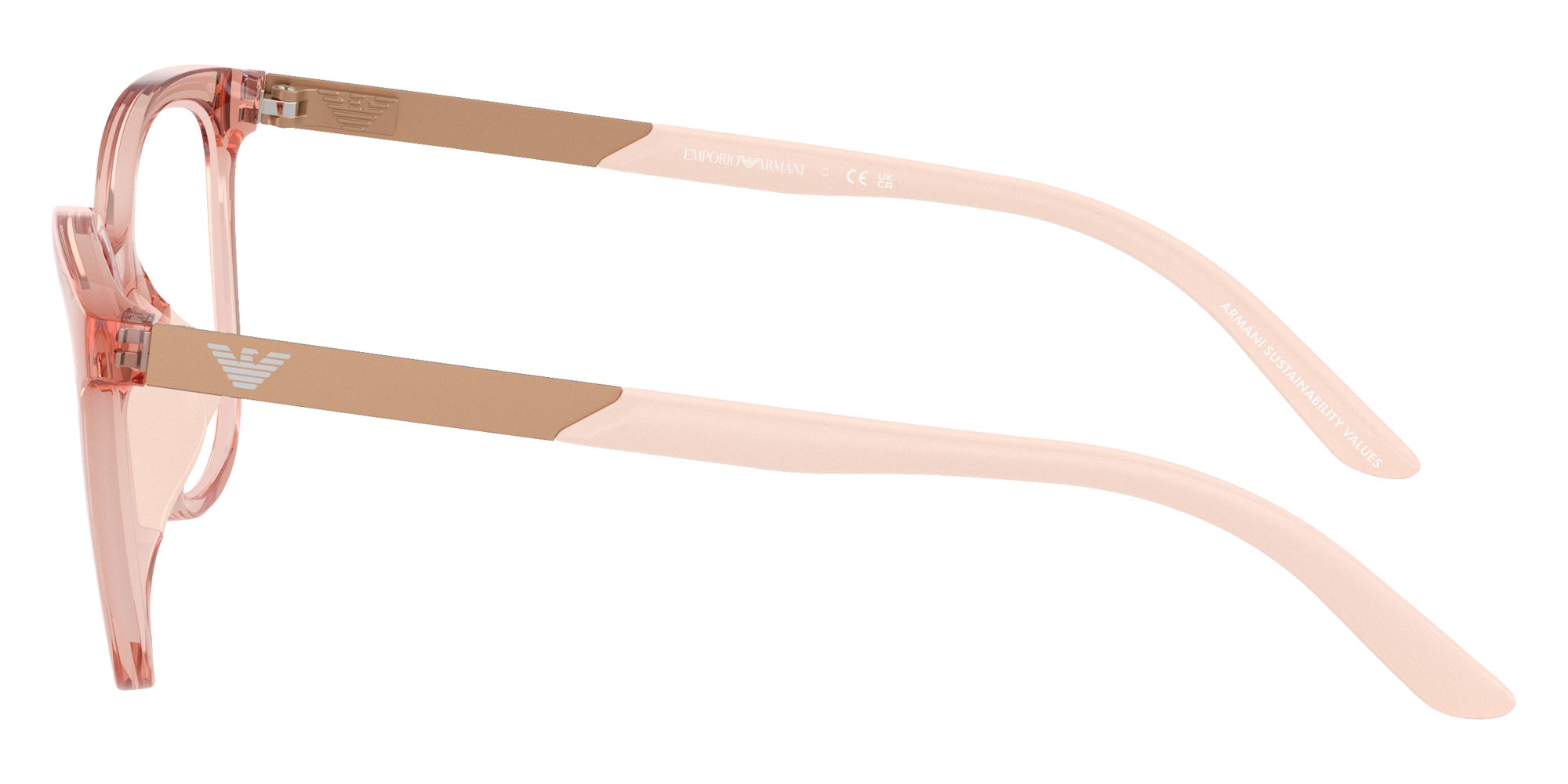 EMPORIO ARMANI EK3011U 6346 46 - Shiny Transparent Pink #id:ek3011u6346_s:102110