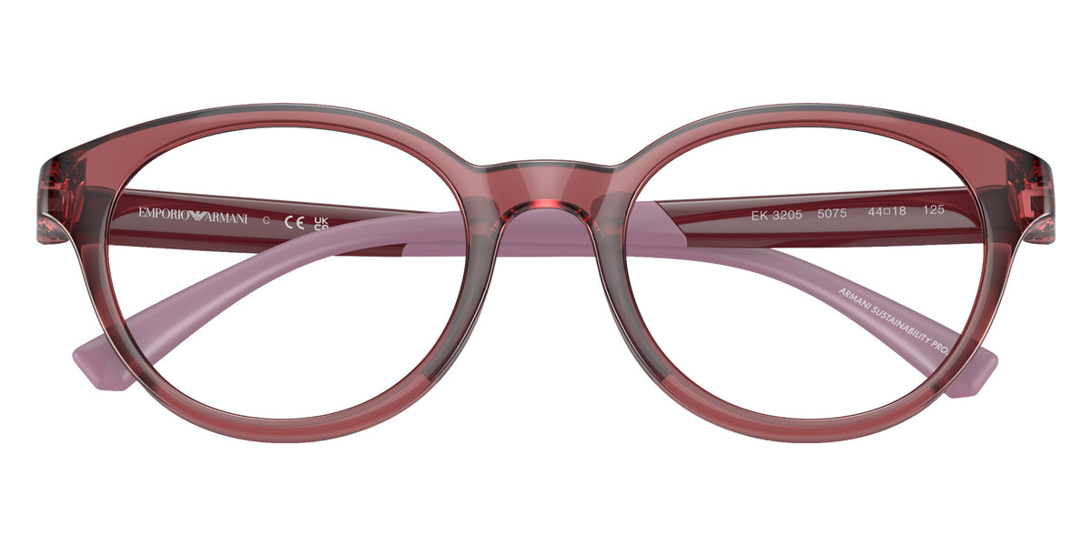 EMPORIO ARMANI EK3205 5075 44 - Shiny Transparent Red #id:ek32055075_s:100120