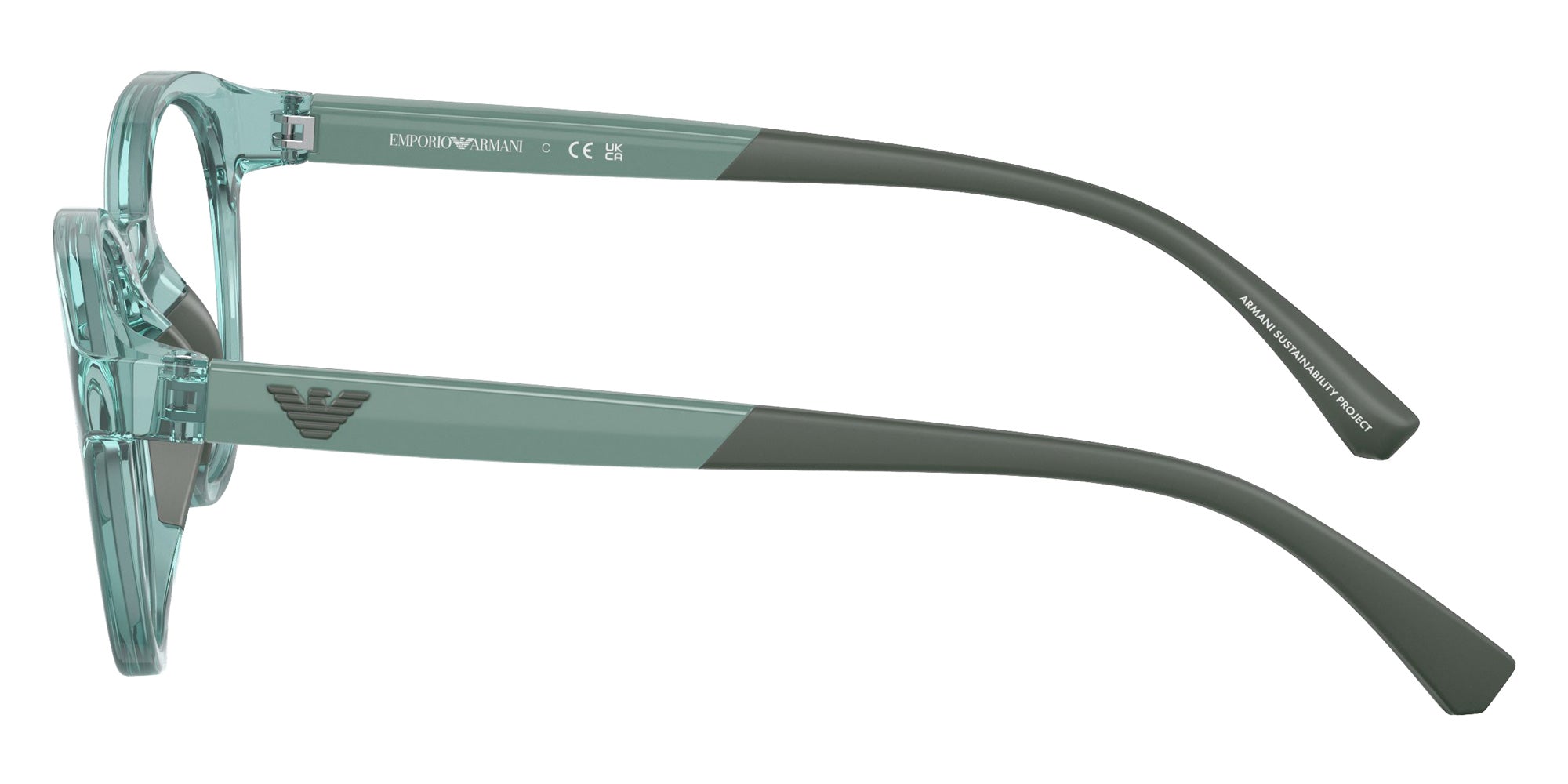 EMPORIO ARMANI EK3205 5741 46 - Shiny Transparent Light Blue #id:ek32055741_s:100110