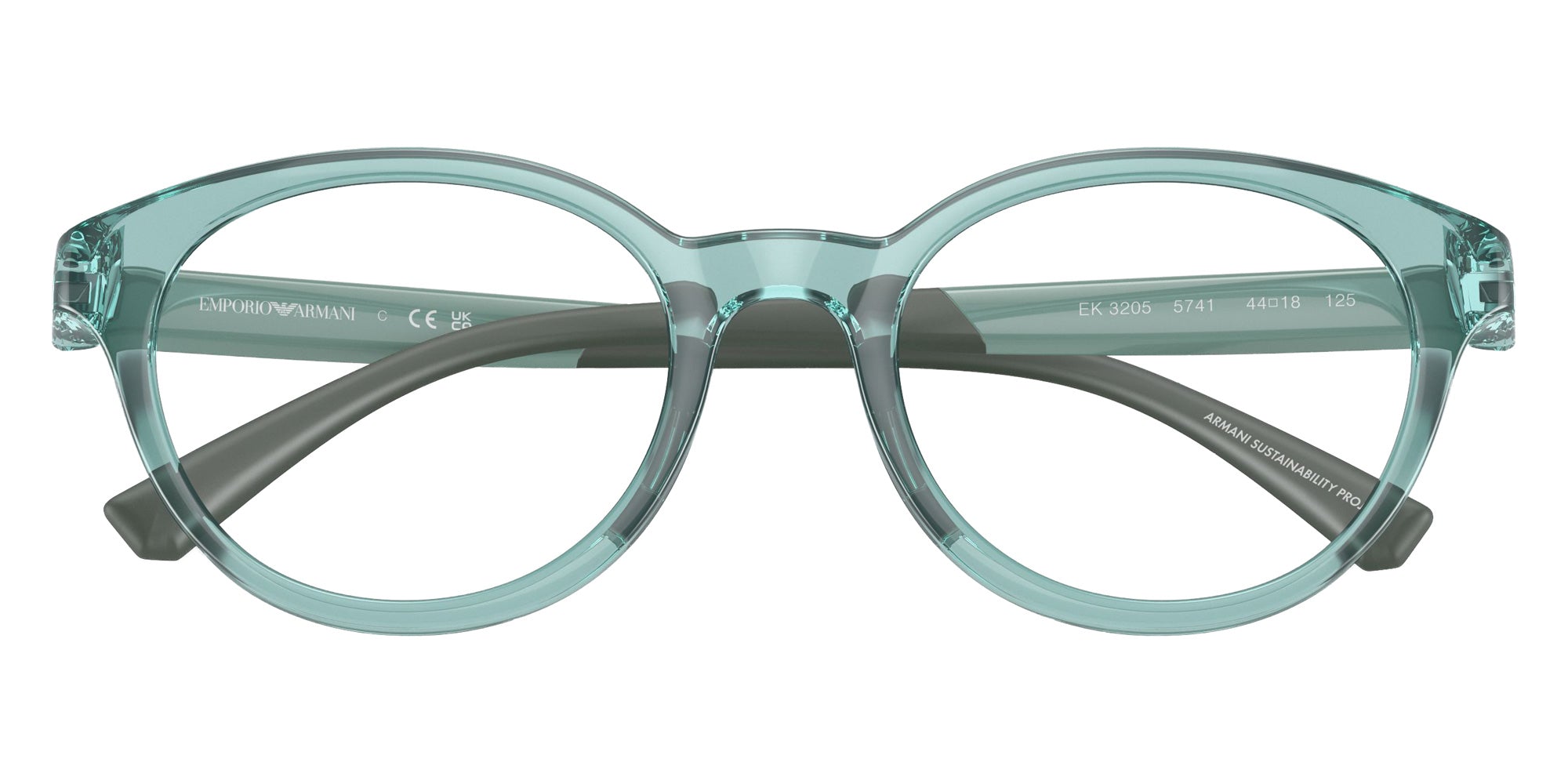 EMPORIO ARMANI EK3205 5741 46 - Shiny Transparent Light Blue #id:ek32055741_s:100120