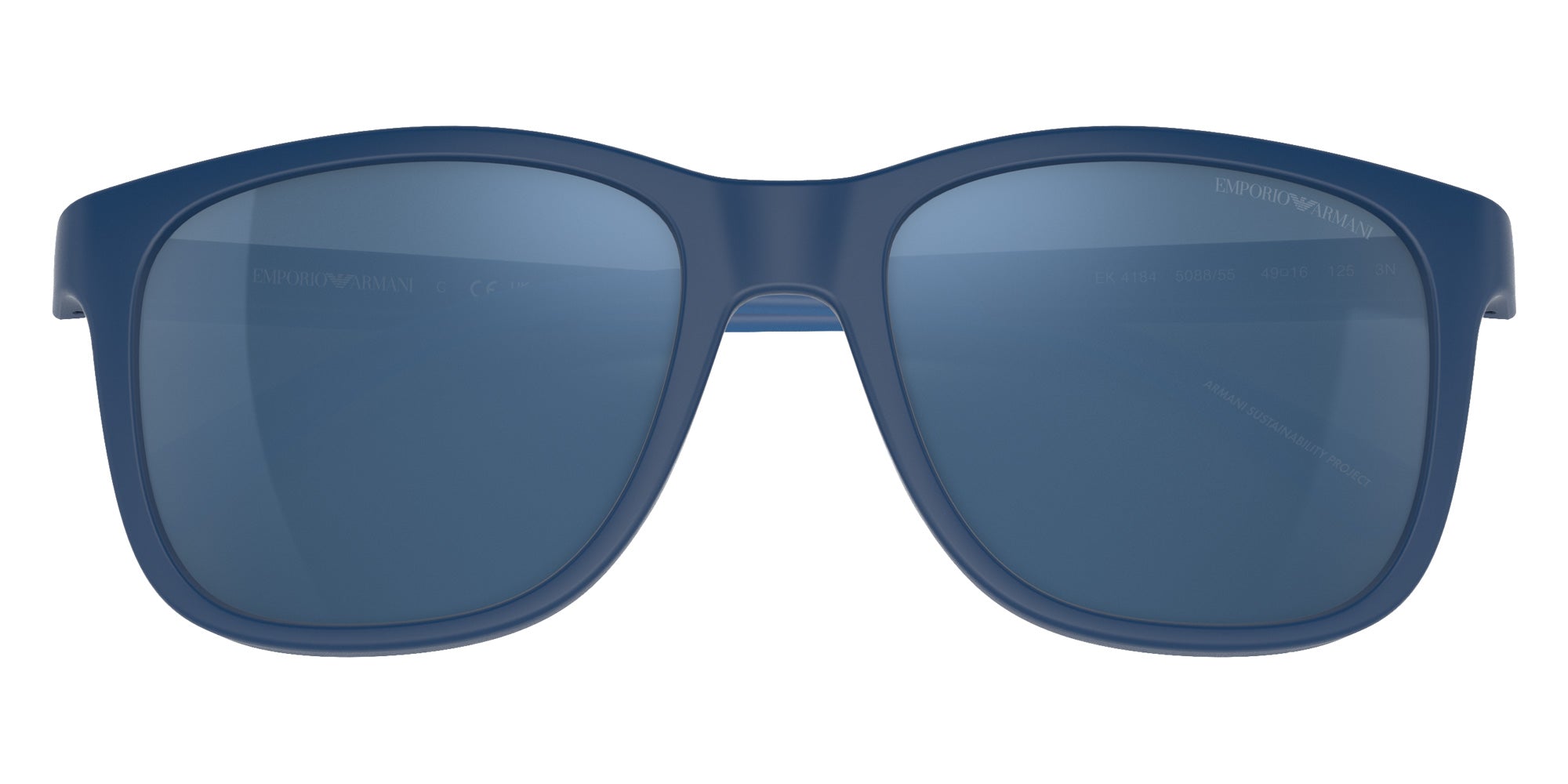EMPORIO ARMANI EK4184 508855 49 - Matte Blue / Dark Blue Mirrored Blue #id:ek4184508855_s:100120