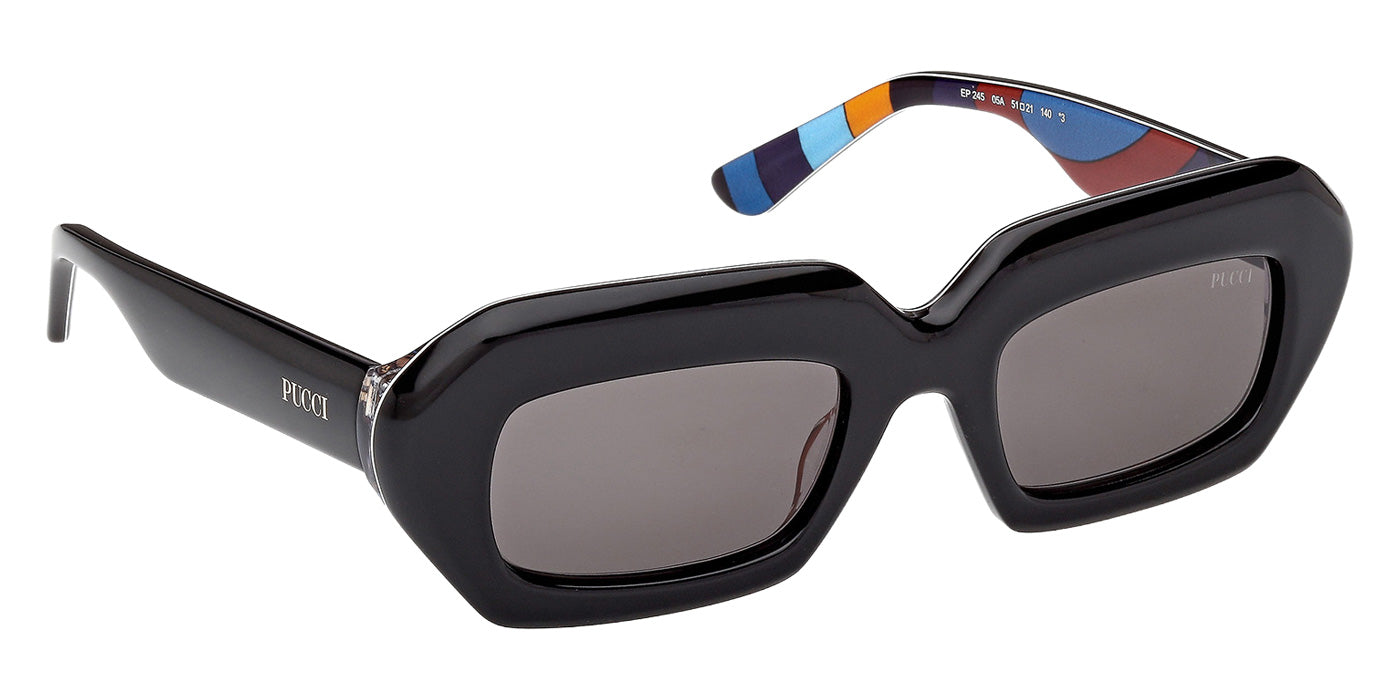 Emilio Pucci EP0245 05A 51 - Black/Texture / Smoke #id:ep024505a_s:100135