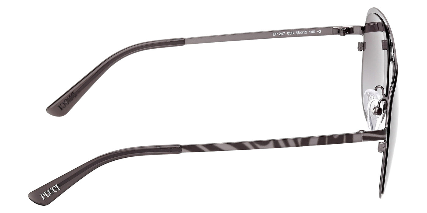 Emilio Pucci EP0247 05B 58 - Black/Texture / Gradient Smoke #id:ep024705b_s:100130