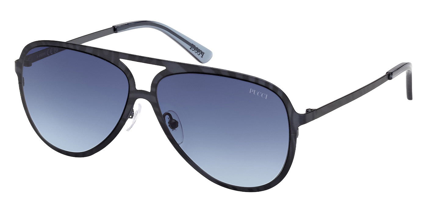 Emilio Pucci EP0247 92W 58 - Light Blue/Texture / Gradient Blue #id:ep024792w_s:104105