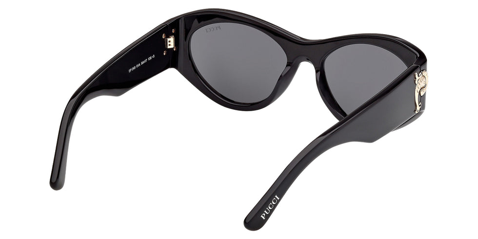 Emilio Pucci EP0249 01A 54 - Shiny Black / Smoke 01A #id:ep024901a_s:100125