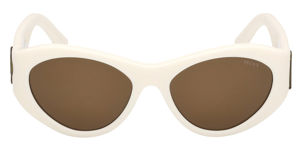 Emilio Pucci EP0249 21E 54 - Shiny White / Brown 21E #id:ep024921e_s:104100