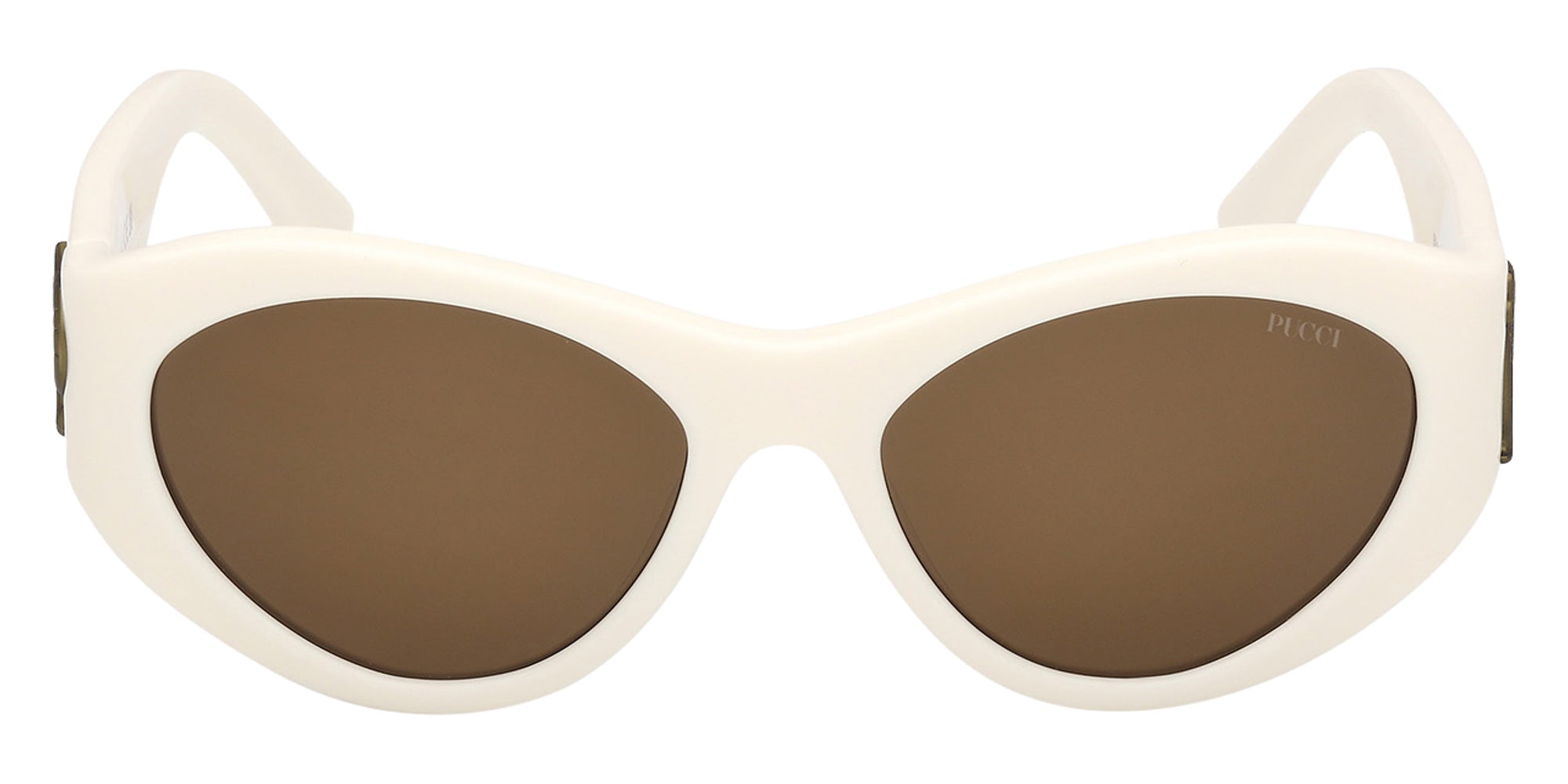 Emilio Pucci EP0249 21E 54 - Shiny White / Brown 21E #id:ep024921e_s:104100