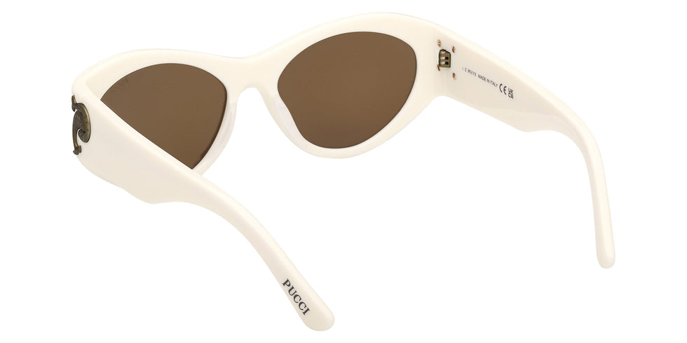 Emilio Pucci EP0249 21E 54 - Shiny White / Brown 21E #id:ep024921e_s:104115