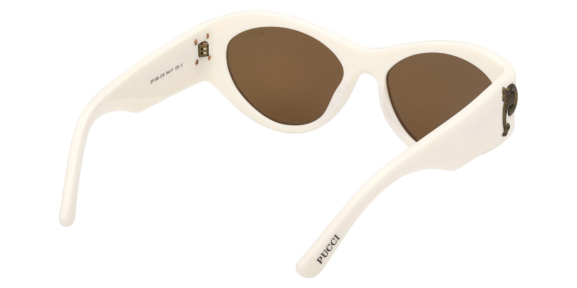 Emilio Pucci EP0249 21E 54 - Shiny White / Brown 21E #id:ep024921e_s:104125