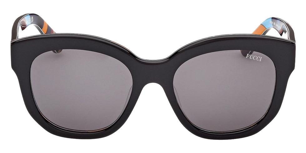 Emilio Pucci EP0254 05A 53 - Black/Texture / Smoke 05A #id:ep025405a_s:100100