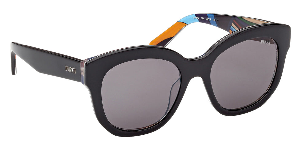 Emilio Pucci EP0254 05A 53 - Black/Texture / Smoke 05A #id:ep025405a_s:100135