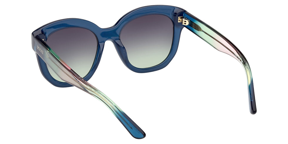 Emilio Pucci EP0254 90B 53 - Shiny Light Blue / Gradient Smoke 90B #id:ep025490b_s:104115