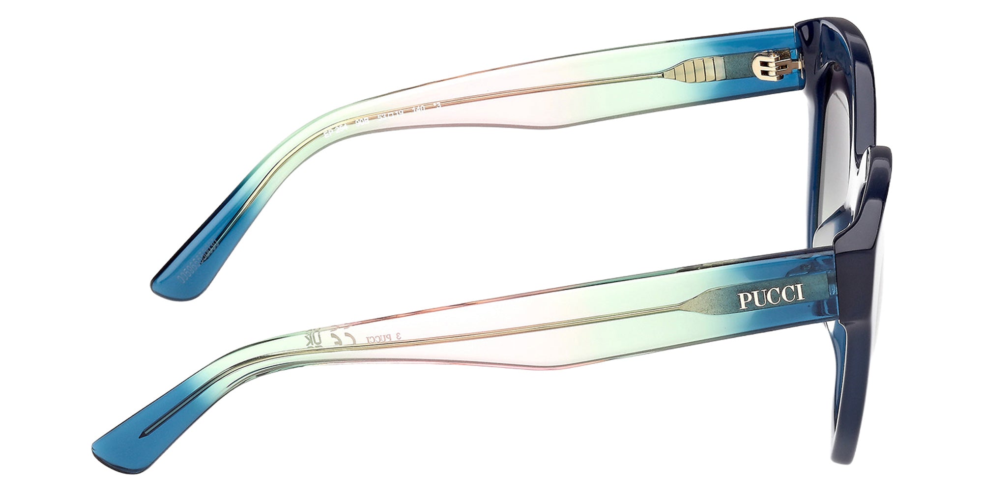 Emilio Pucci EP0254 90B 53 - Shiny Light Blue / Gradient Smoke 90B #id:ep025490b_s:104130